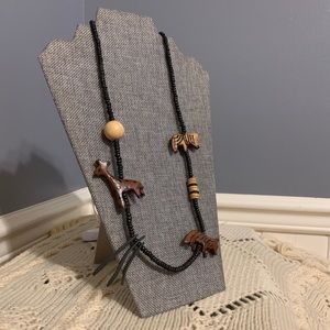 🐞2 for 30🐞 Hand Painted Wood Safari Necklace